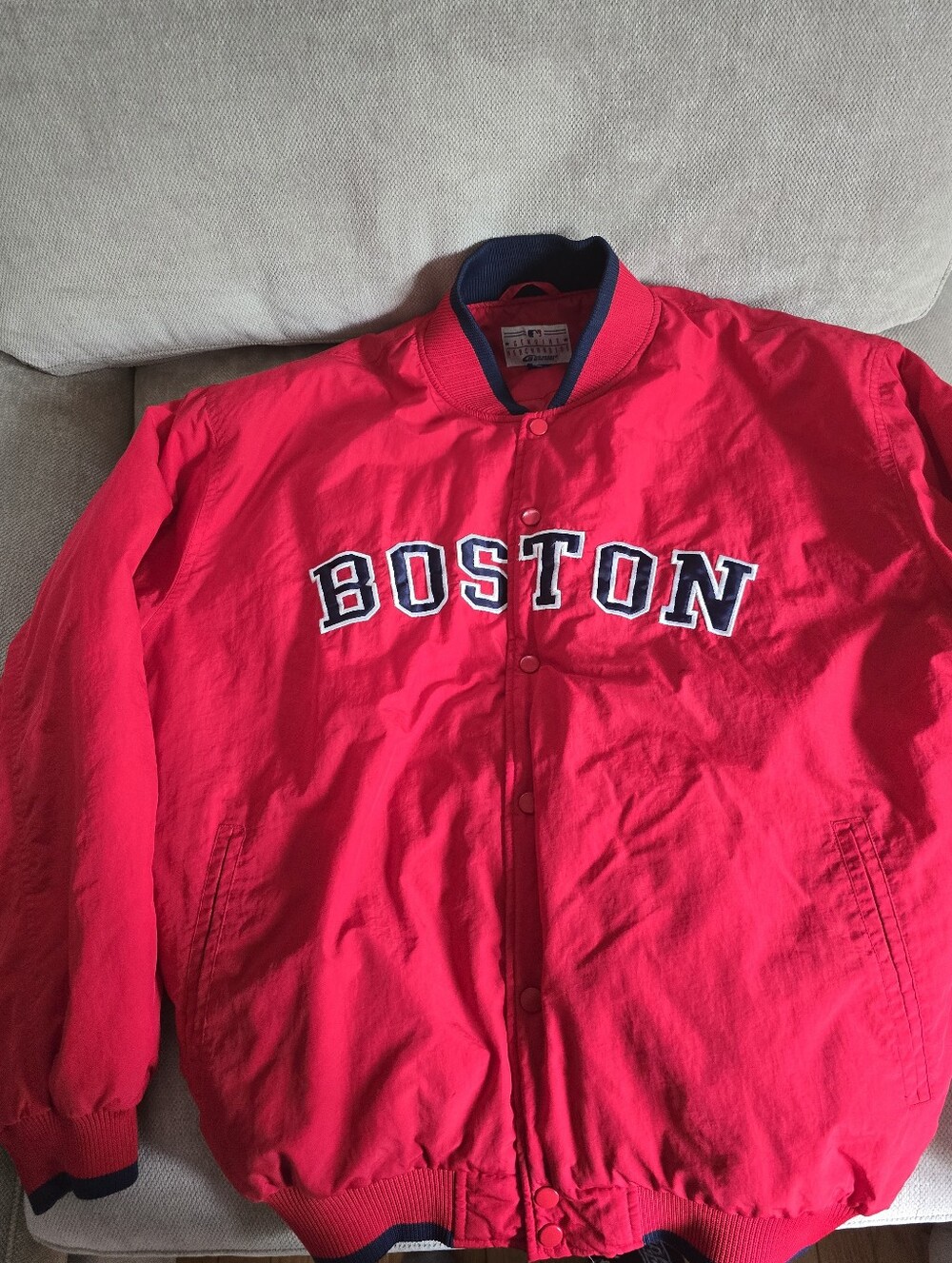 Boston Red Jacket - Men's Red Bomber Coat